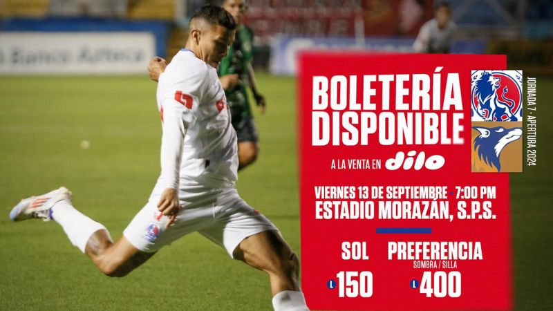 Estos son los precios para el partido entre Olimpia y Lobos UPNFM.