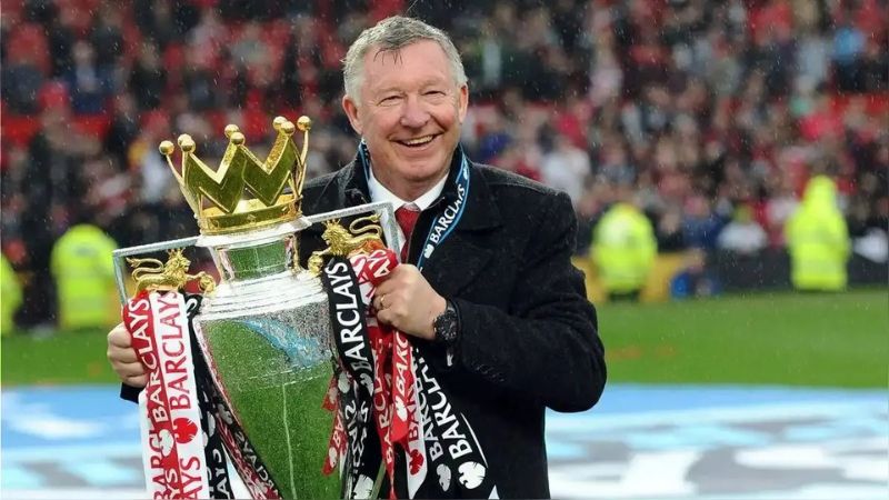 El técnico Alex Ferguson ganó todo con el Manchester United.