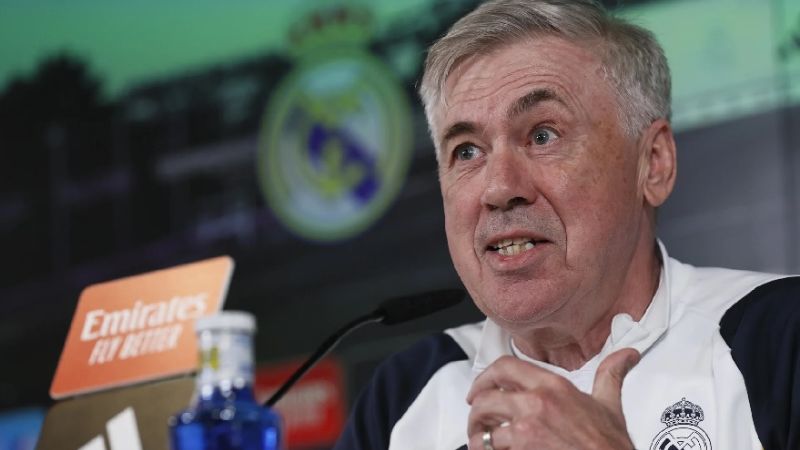 El técnico del Real Madrid, Carlo Ancelotti, adelantó que no está dispuesto a arriesgar a Mbappé.