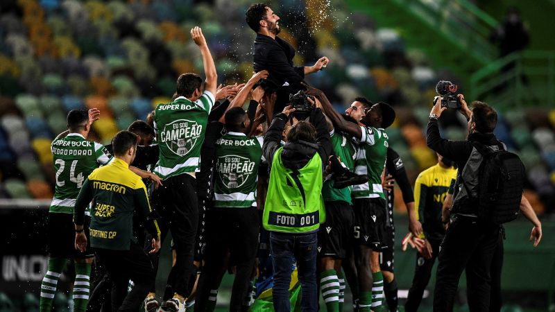 Rubén Amorín ganó el título portugués con el Sporting.