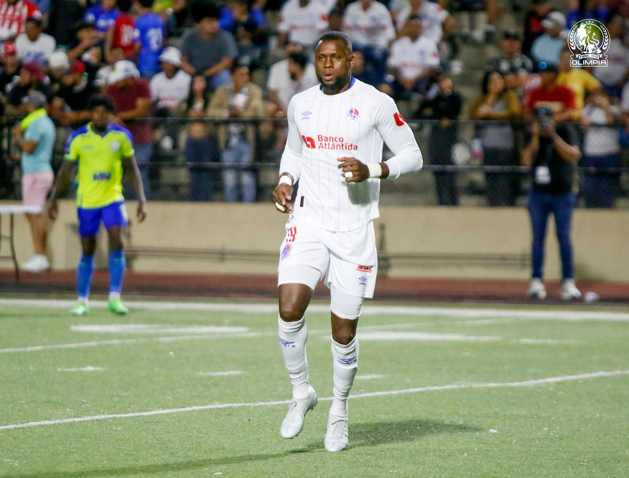 El atacante Yustin Arboleda participó en 45 minutos y anotó el cuarto gol del conjunto olimpista sobre los olanchanos.