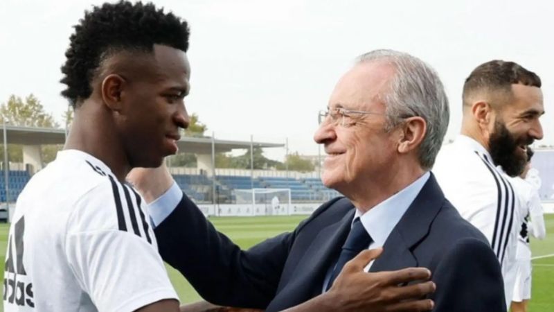 Florentino Pérez considera que en la actualidad Vinicius es el mejor jugador del mundo.