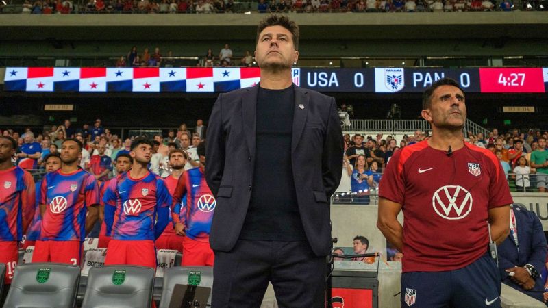 Mauricio Pochettino debutó como seleccionador de Estados Unidos, enfrentando en un amistoso a Panamá.