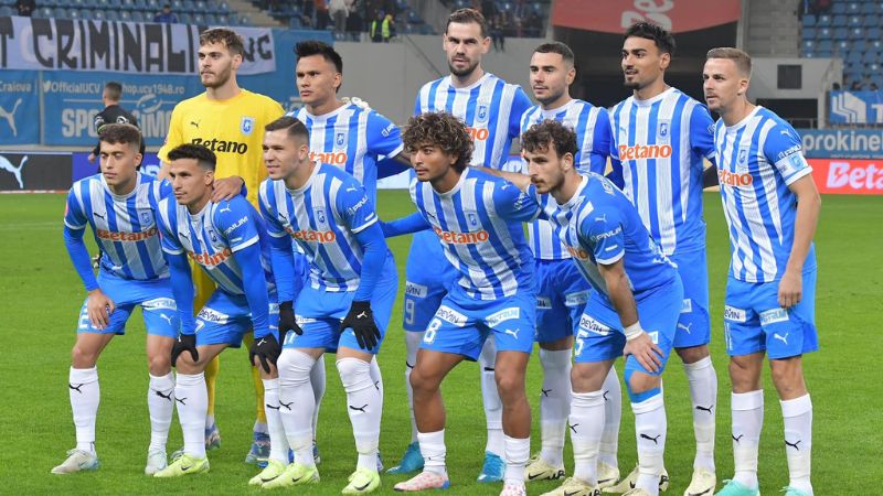 La Universitatea Craiova se sitúa en la segunda posición de la liga rumana.