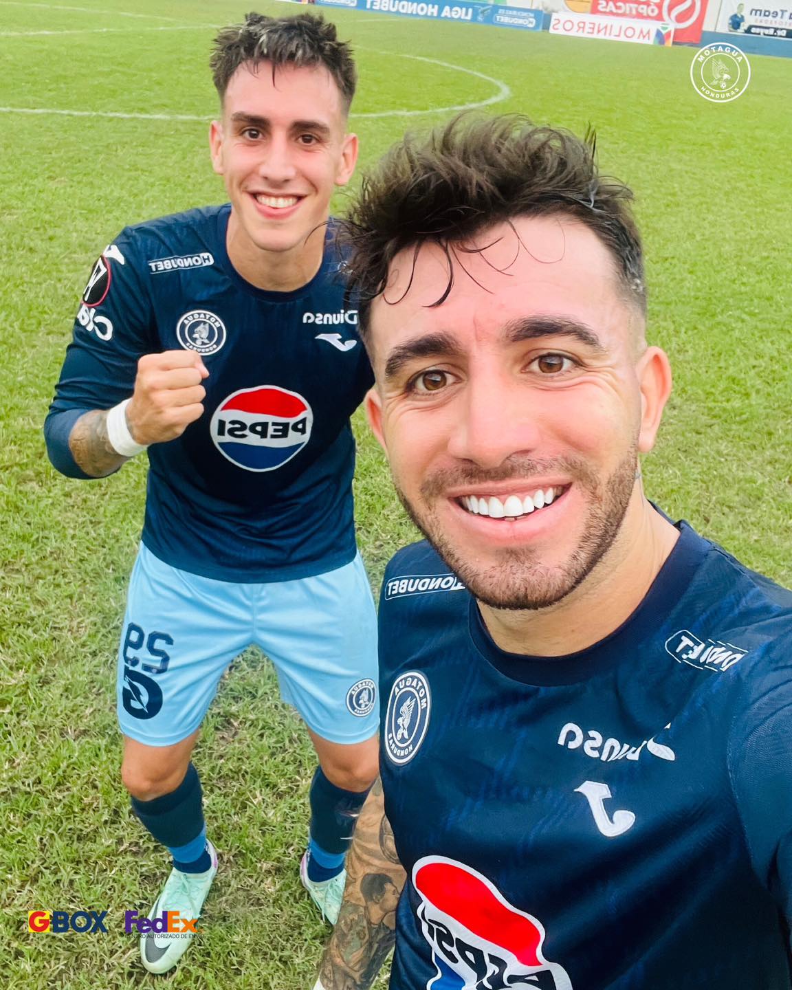 Agustín y Rodrigo Auzmendi la están "rompiendo" con Motagua y el sábado anotaron dos cada uno contra Victoria.