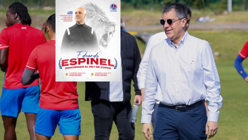 El presidente de Olimpia, Rafael Villeda Ferrari, anunció que entre el 2 y 3 de enero llegará al país el nuevo técnico, Eduardo Espinel.