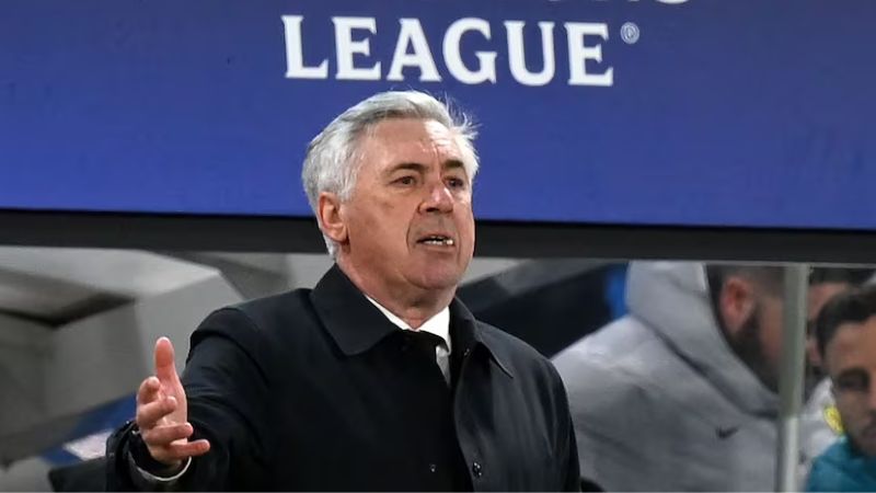 El técnico del Real Madrid, Carlo Ancelotti, está tranquilo y sereno.