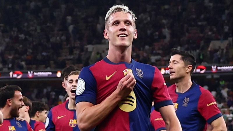 El Barcelona pierde a Dani Olmo para el partido del martes de la Champions contra el Benfica.