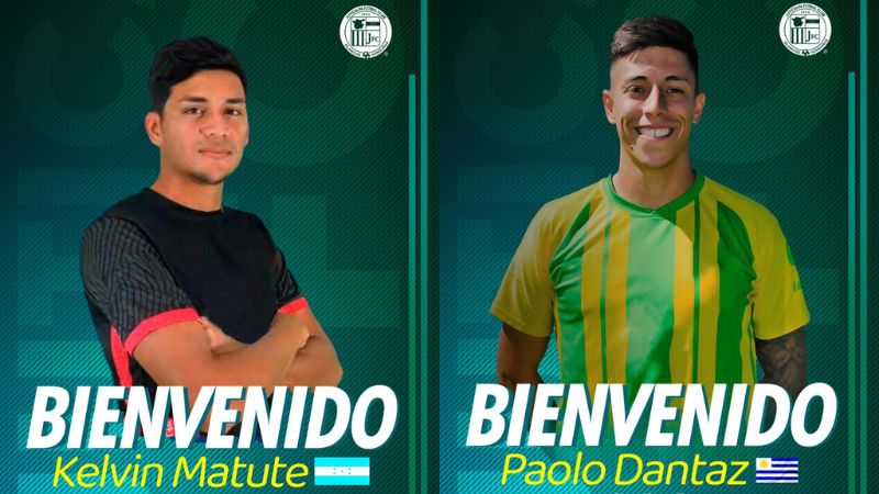 Kevin Matute y el uruguayo Paolo Dantaz son las dos primeras altas del equipo Juticalpa FC para el torneo de Clausura 2025.