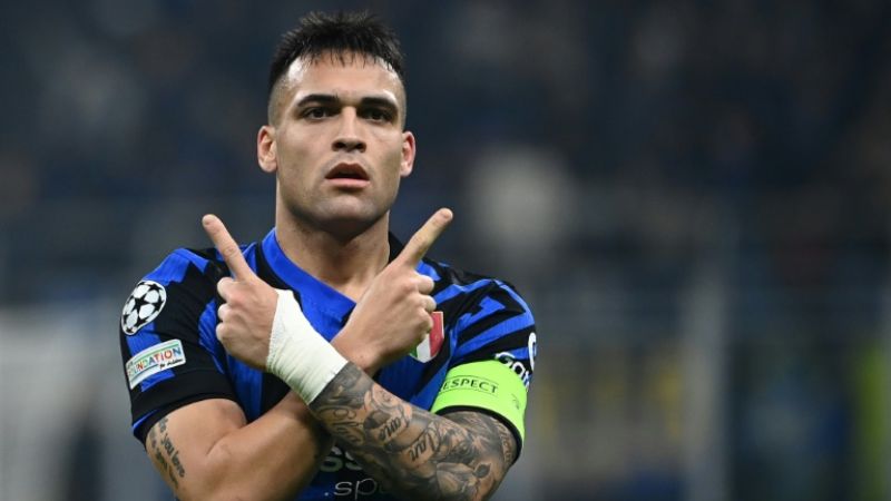 El capitán del inter de Milan, el argentino Lautaro Martínez, anotó un triplete (3-0) en el triunfo de su equipo sobre el Mónaco.