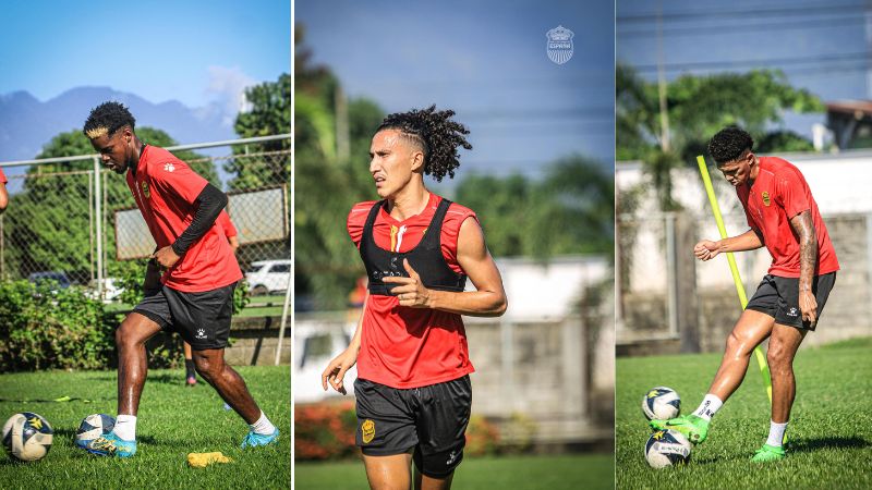 Maylor Núñez, Carlos Mejía y Jack Baptiste trabajan a todo vapor en la sede del Real España.