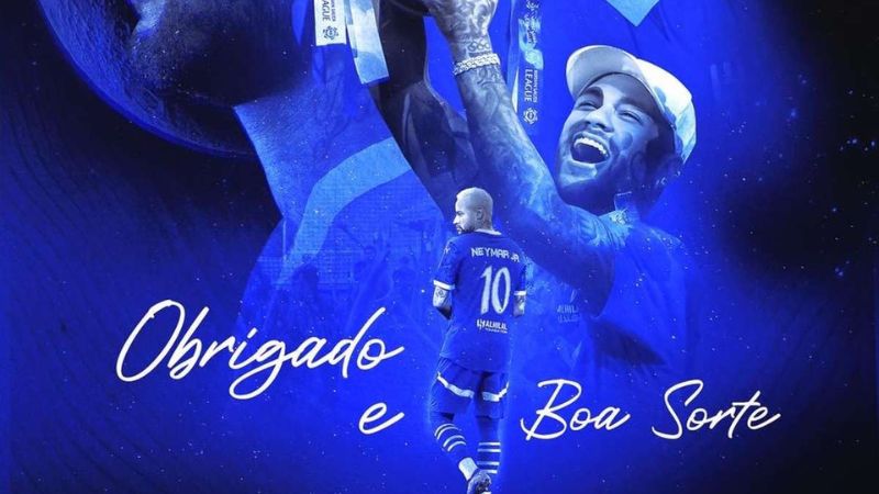 El astro brasileño Neymar rescindió el contrato con el equipo Al Hilal.