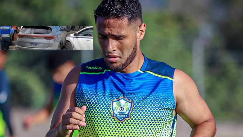 Alex López sufrió un accidente vehicular en Juticalpa cuando iba para el entreno.