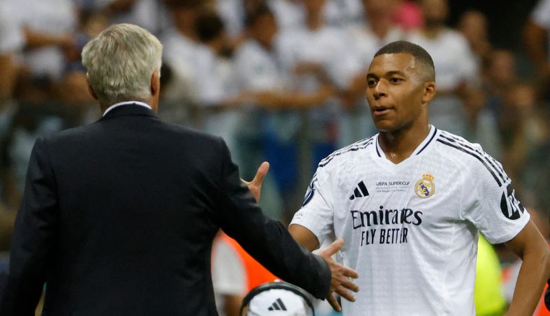 Ancelotti y Mbappé