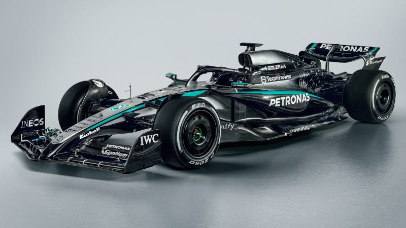 Una imagen publicada por Mercedes el 24 de febrero muestra el nuevo monoplaza de Fórmula 1 Mercedes-AMG F1 W16.