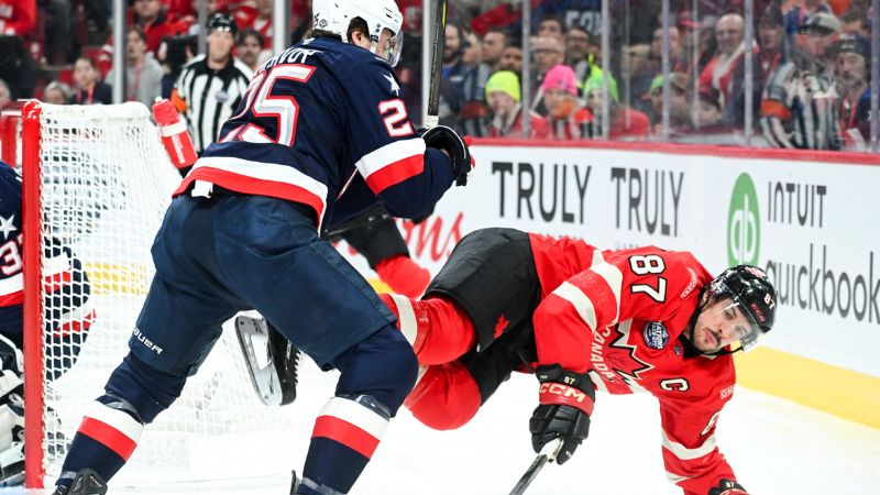 Estados Unidos y Canadá participan en el torneo de hockey sobre hilo "Cuatro Naciones".