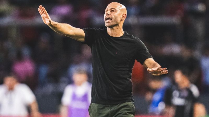 El técnico del Inter Miami, Javier Mascherano, destaca la calidad de Olimpia, rival del sábado en el estadio Olímpico de San Pedro Sula.