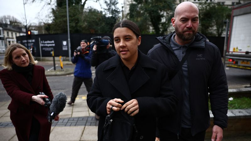  Sam Kerr dijo que tuvo temor de morir en su amarga experiencia en un taxi de Londres.