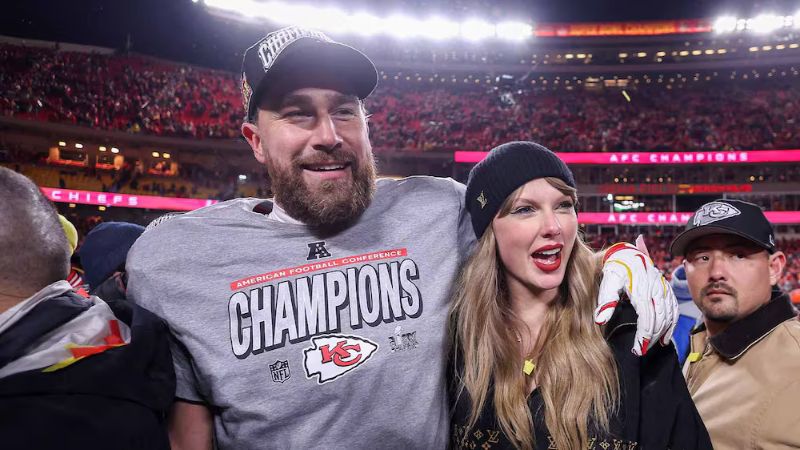 El jugador Travis Kelce de los Kansas City Chiefs realiza una inversión de 2 millones de dólares para alquilar un palco VIP para que su novia Taylor Swift mire el Super Bowl LIX.