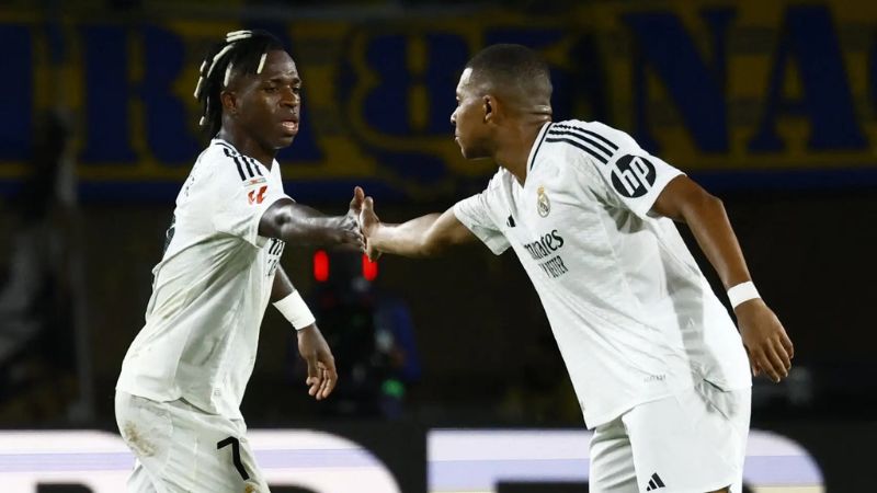 Vinicius y Mbappé, la carta de triunfo del Real Madrid frente a la Real Sociedad por la Copa del Rey.