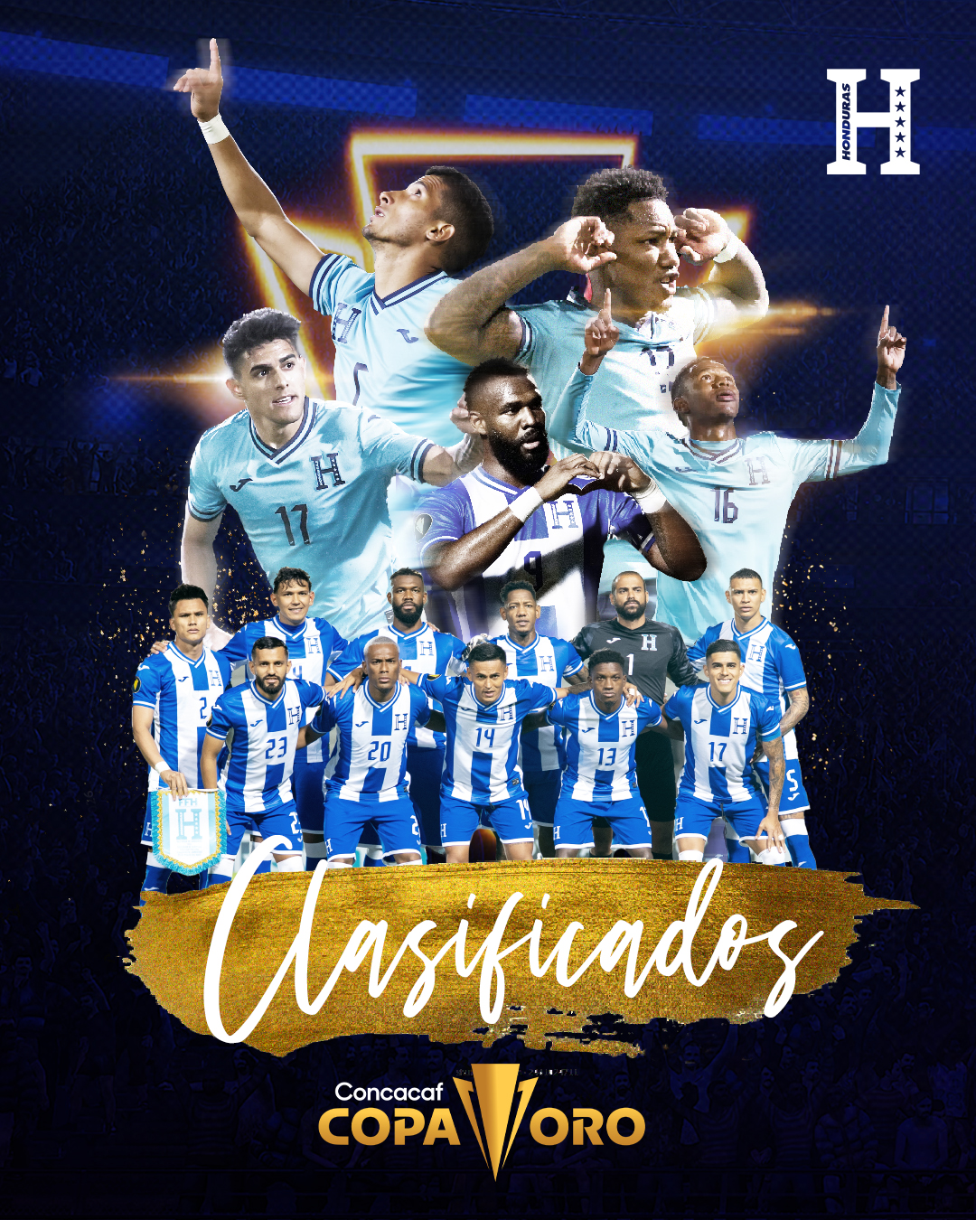 Así destaca la Federación de Fútbol de Honduras (FFH) la clasificación de la Selección Nacional a la Copa Oro 2025.