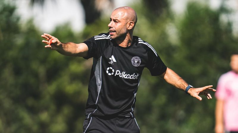 El técnico del Inter Miami, Javier Mascherano, adelantó que el día del partido contra el Cavalier decide si incluye a Lionel Messi.