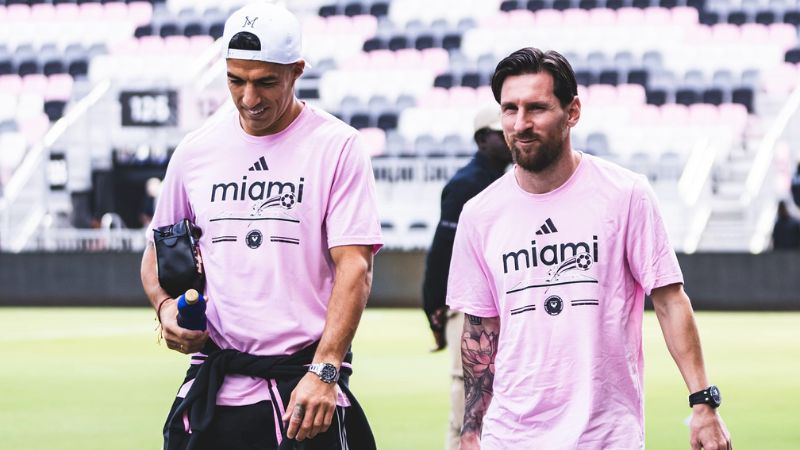 Luis Suárez y Lionel Messi integran la delegación del Inter Miami que viaja a Jamaica.