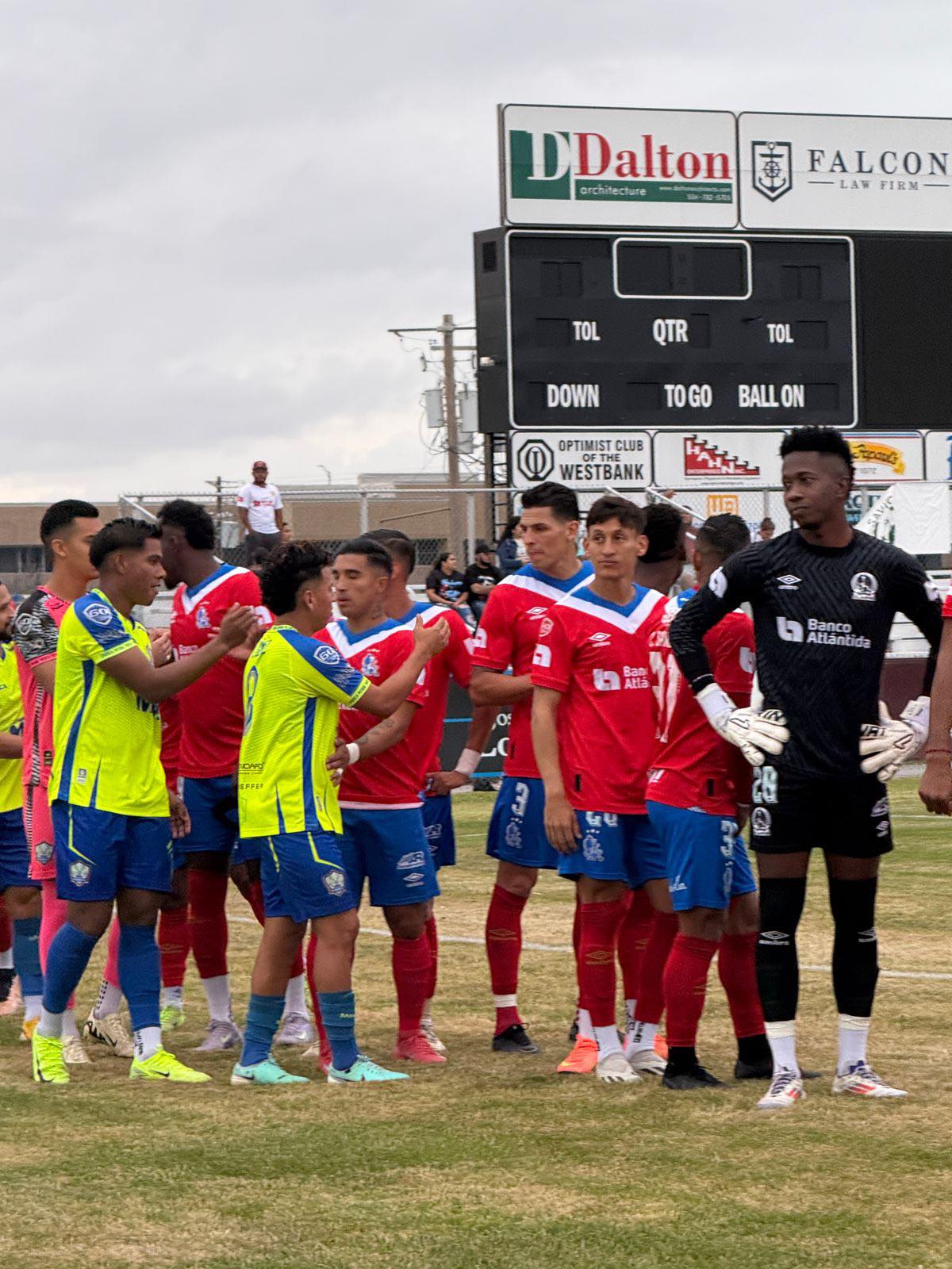 Olimpia y Potros de Olancho FC se enfrentaron en el estadio Joe Zimmerman en la ciudad de Marrero, Louisiana, Estados Unidos.