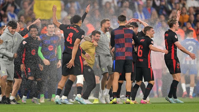 El Barcelona derrotó al Espanyol y se coronó nuevo campeón de España.