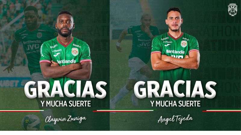 Los delanteros, Clayvin Zúniga y Ángel Tejeda, pasan a ser historia en Marathón.