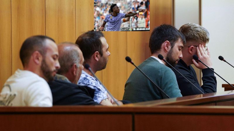 Cinco aficionados del Valladolid son condenados por racismo en contra del delantero del Real Madrid, Vinicius.