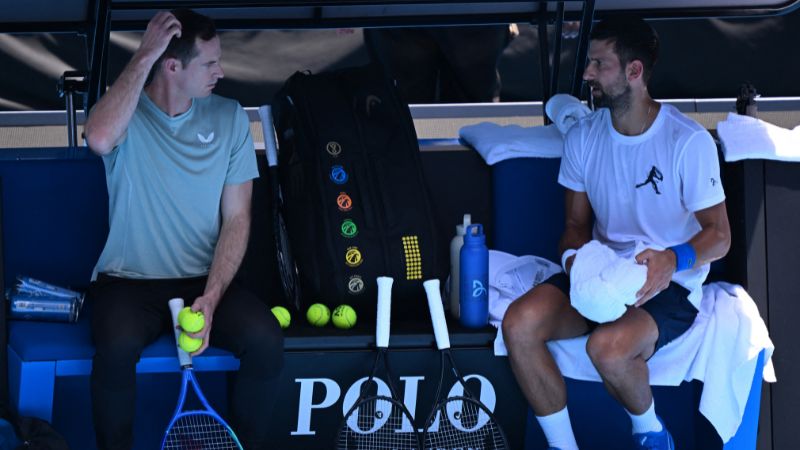 Poco tiempo duró la relación entre Andy Murray y Novak Djokovic.