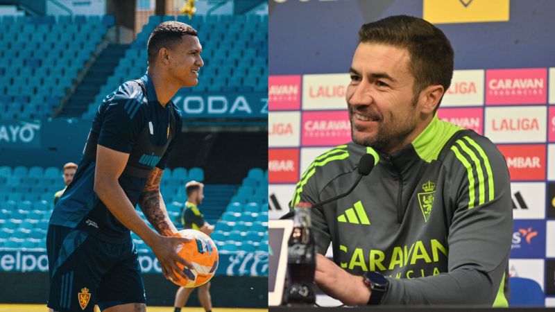 El técnico del Real Zaragoza, Gabi Fernández, le pide a Kervin Arriaga que ponga de su parte para que se quede con el club español.