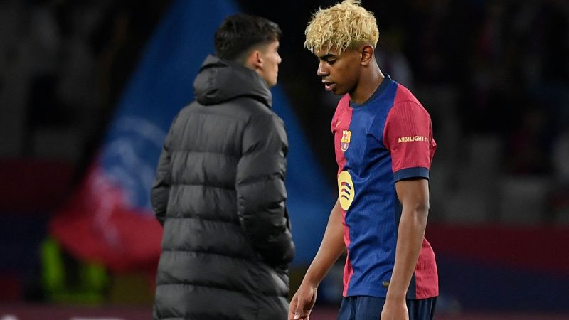 Lamine Yamal siente tristeza no haber ganado en la ida de la semifinal contra el Inter de Milán.