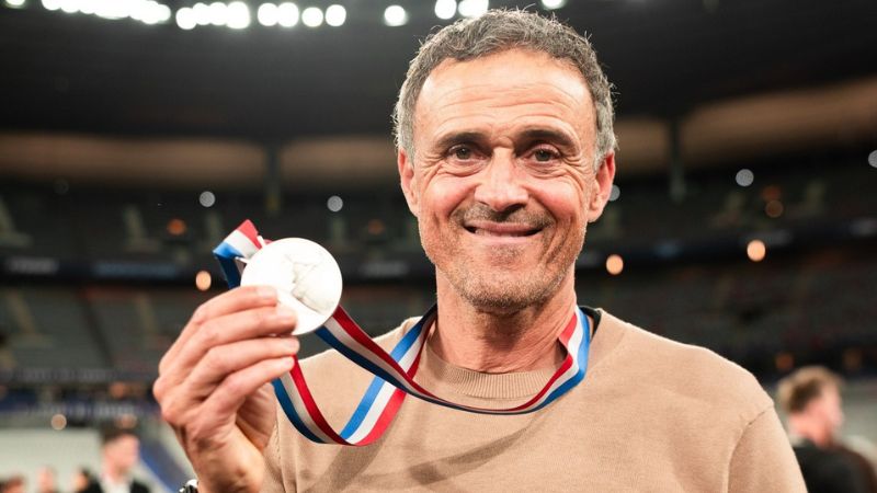 Luis Enrtique ya ganó la liga francesa con el PSG, ahora va por la Champions.