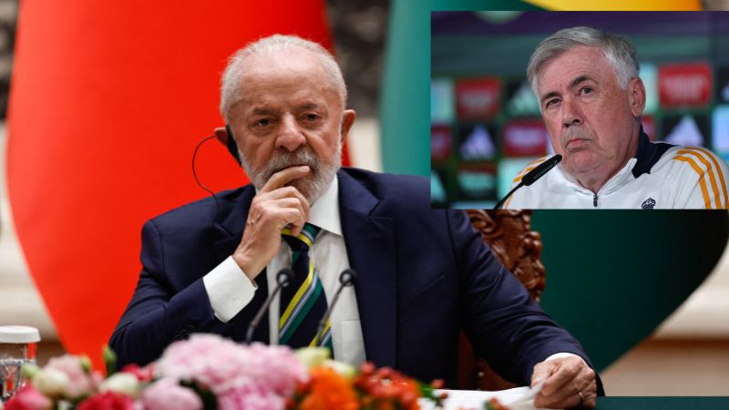 El presidente de Brasil, Luiz Inácio Lula da Silva, no está muy conforme con la llegada de Ancelotti y considera que 