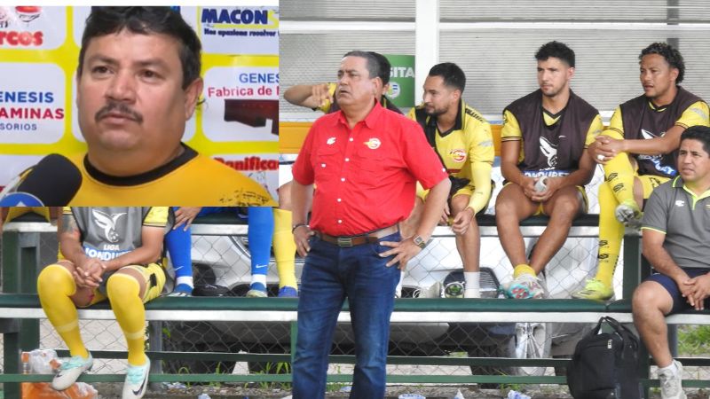 El presidente de Génesis Comayagua, Milton Flores, anuncia una reunión con el técnico, Jhon Jairo López.