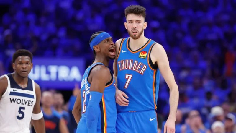 El Oklahoma City Thunder logra otra victoria convincente contra Minnesota y se pone 2 a 0 en las Finales de Conferencia Oeste.