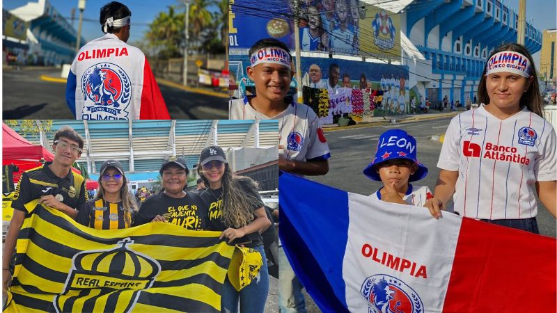 Aficionados de Real España y Olimpia están abarrotando el estadio Morazán.