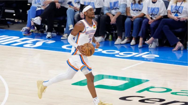 El canadiense de 26 años, Shai Gilgeous-Alexander, logró anotar 31 puntos en el primer partido de la serie.