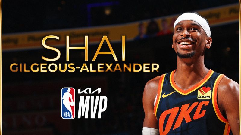 El novato base del Thunder ha conseguido su primer MVP de la NBA.
