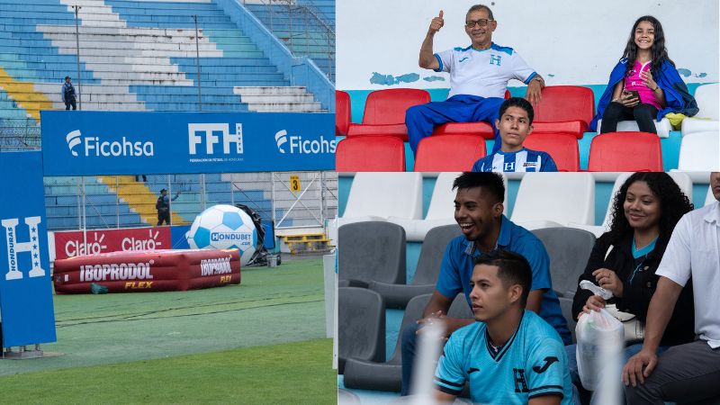 Ellos son parte de los fieles aficionados que en todo momento están con la Selección Nacional.