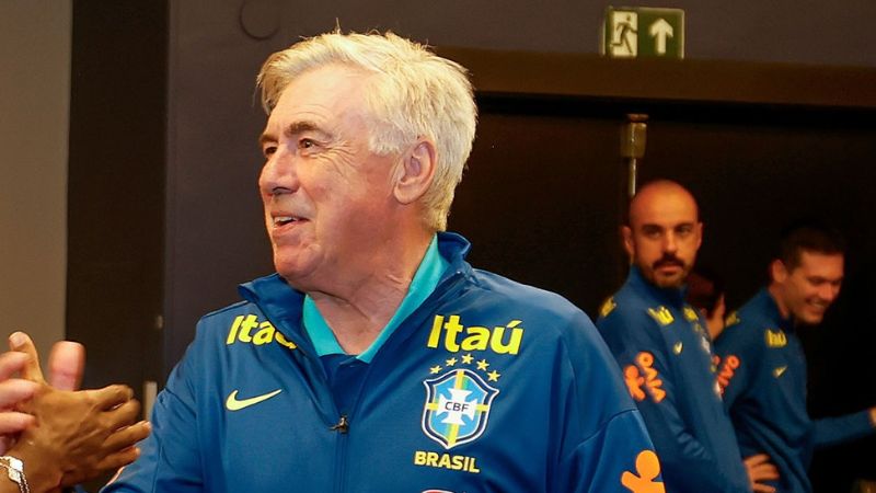 Carlo Ancelotti tiene una dura tarea al frente de la selección de Brasil.