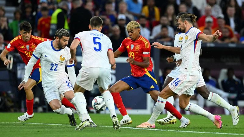 El futbolista del Barcelona anotó dos goles en la victoria 5 a 4 de España sobre Francia.