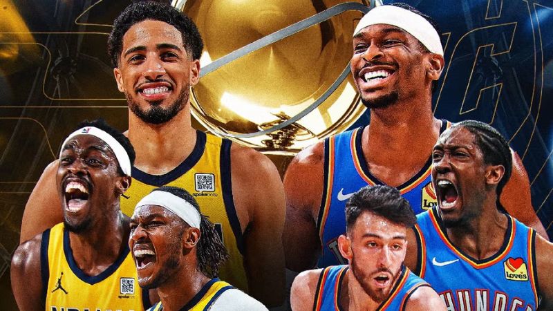 Las Finales de la NBA se disputarán entre Oklahoma City Thunder y los Indiana Pacers.