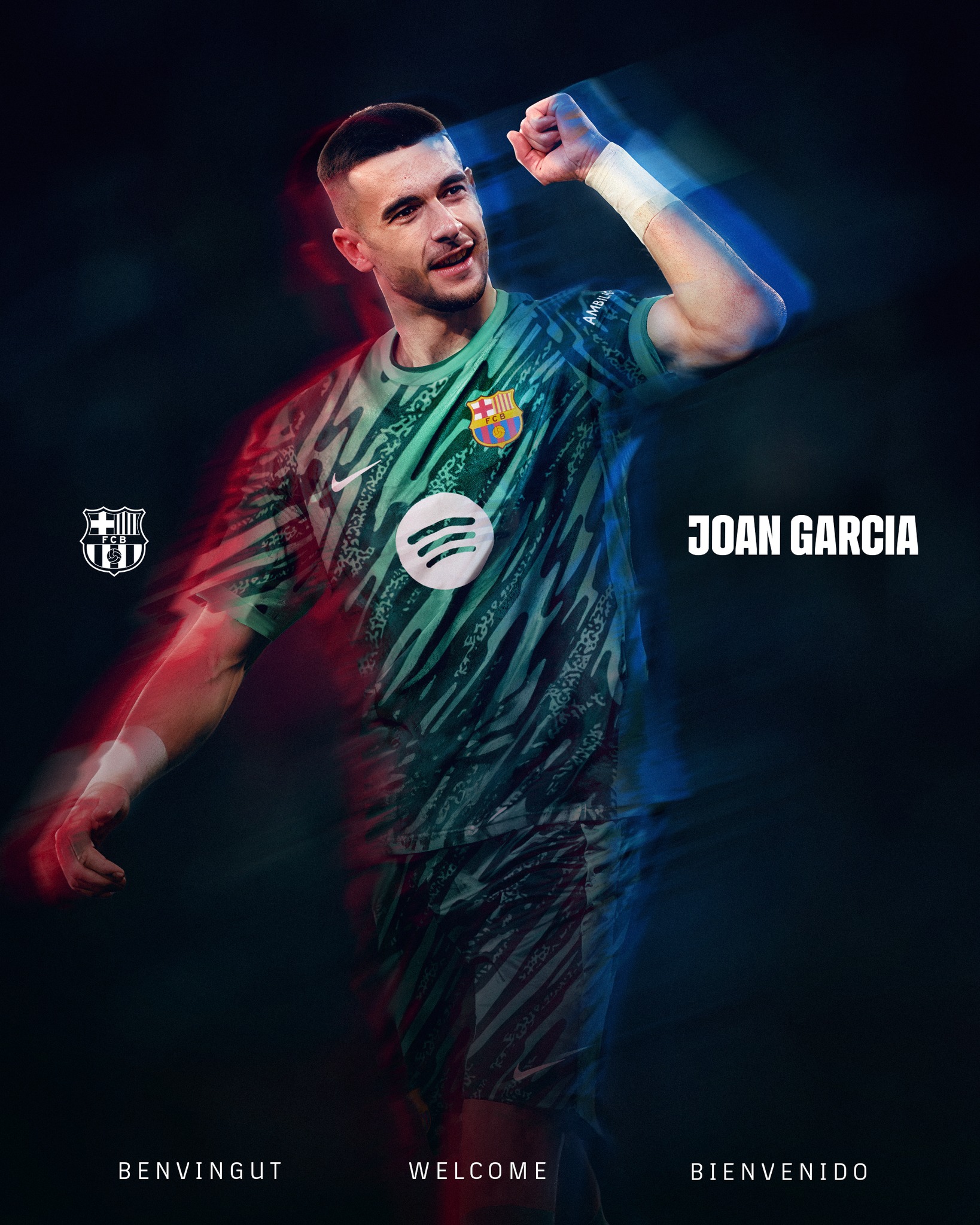 El portero Joan García llega a un club que le apuesta a todos los títulos.