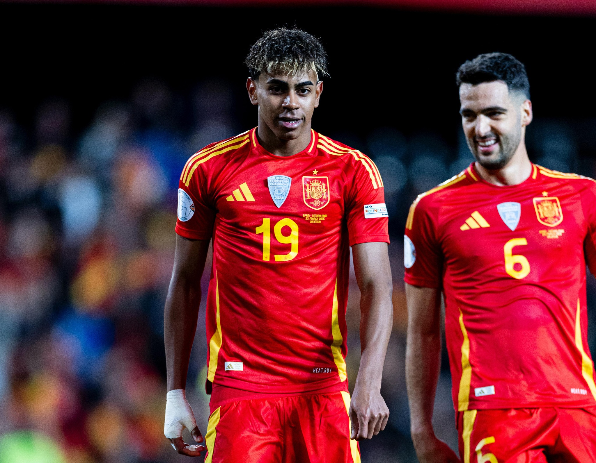 Lamine Yamal espera hacer de las suyas durante el partido de este jueves entre España y Francia.