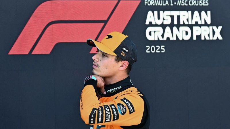 En el Gran Premio de Austria, Lando Norris muestra que está para triunfar en la competencia del domingo.