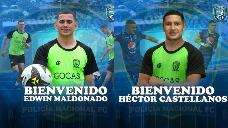 Edwin Maldonado y Héctor Castellanos pasan al equipo Génesis Policía Nacional FC.