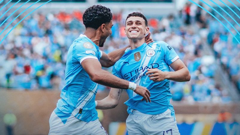 A los 2 minutos, el Manchester City comenzó a ganar con el tanto de Phil Foden.